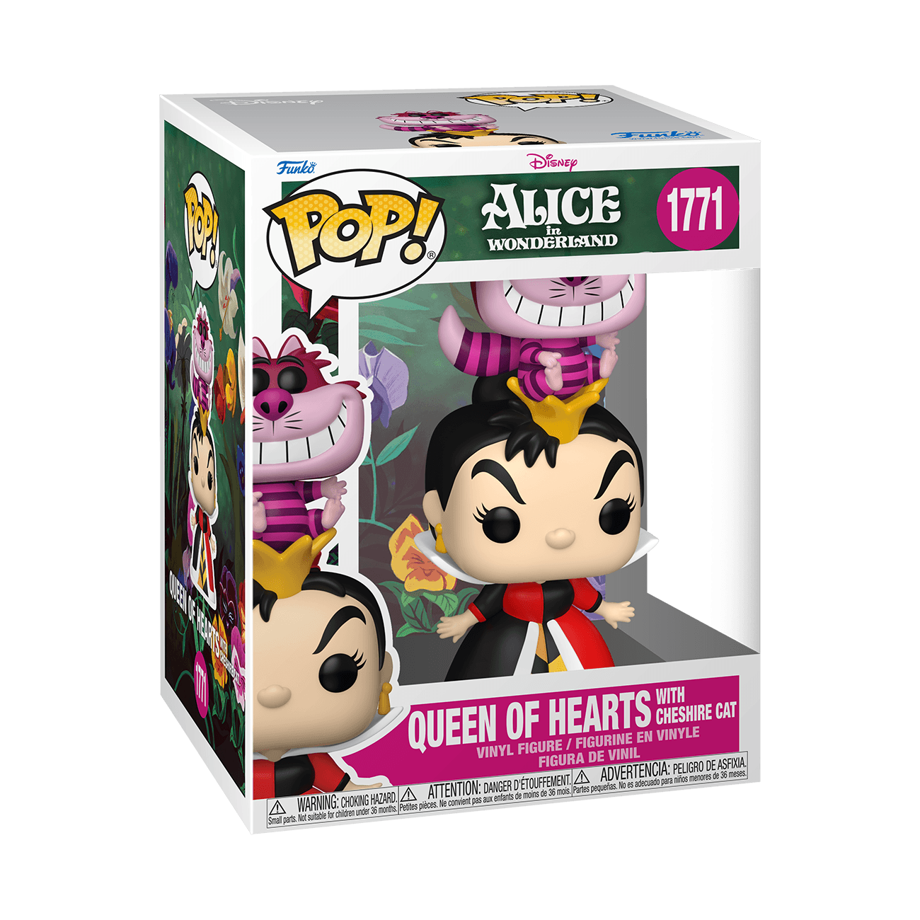 Funko POP! Premium Alice Queen of Hearts mit Cheshire Cat Vinylfigur