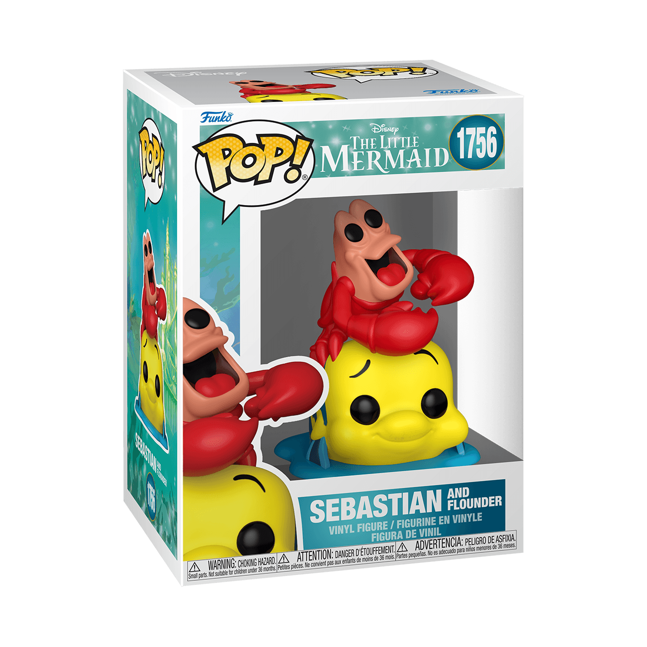 Funko POP! Disney Arielle Sebastian und Fabius Vinylfigur