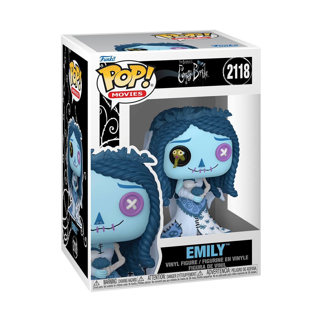 Funko POP! Movies Corpse Bride Emily Patchwork Nr. 2118 Vinylfigur