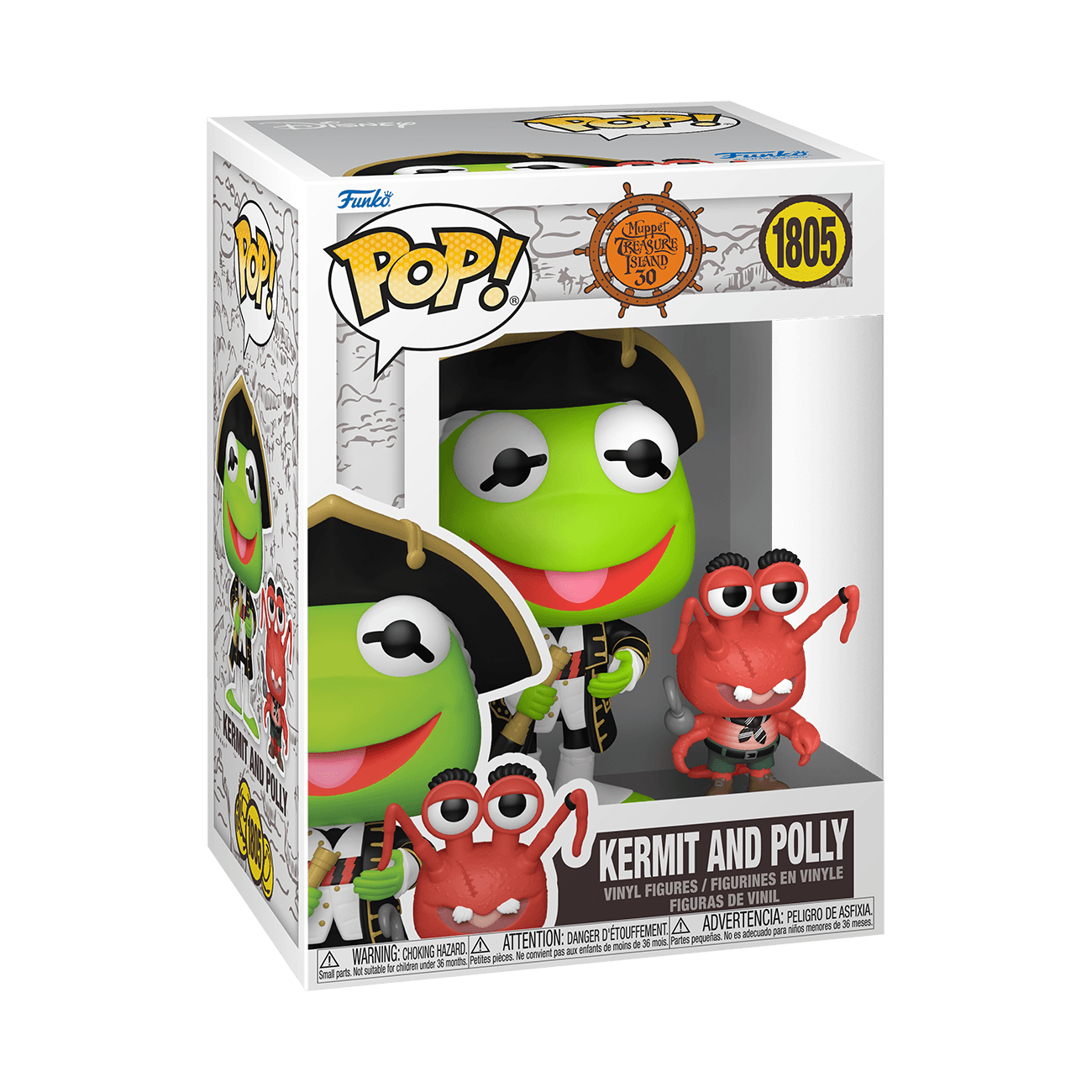 Funko POP! – Muppet Treasure Island – Kermit & Polly – Vinyl-Sammelfigur