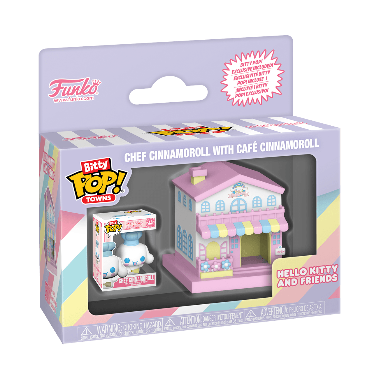 Funko - POP! - Sanrio - Bitty Pop! Towns Chef Cinnamoroll and Café Cinnamoroll
