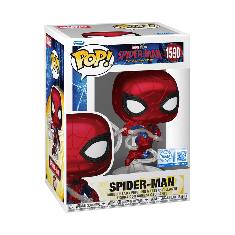 Funko - POP! - Marvel - Spider-Man (Brand New Day) (Metallic) Vinyl