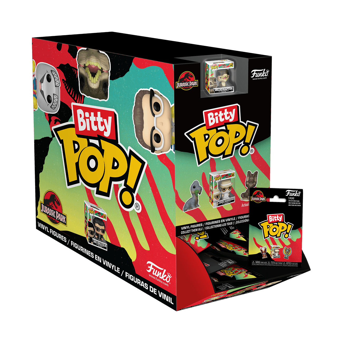 Funko Mystery Bitty Pop! Jurassic Park Blindbox – 1 zufällige Figur
