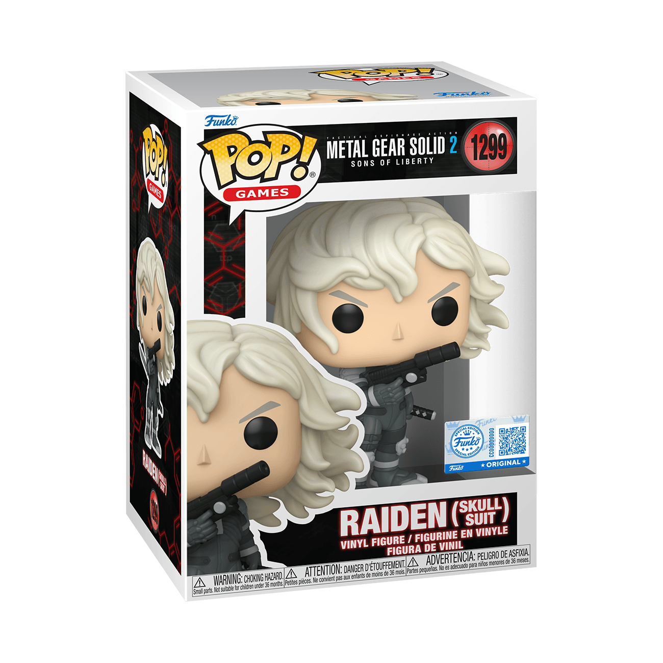 Funko POP! – Metal Gear Solid 2 – Raiden (Skull Suit) – Vinyl-Sammelfigur