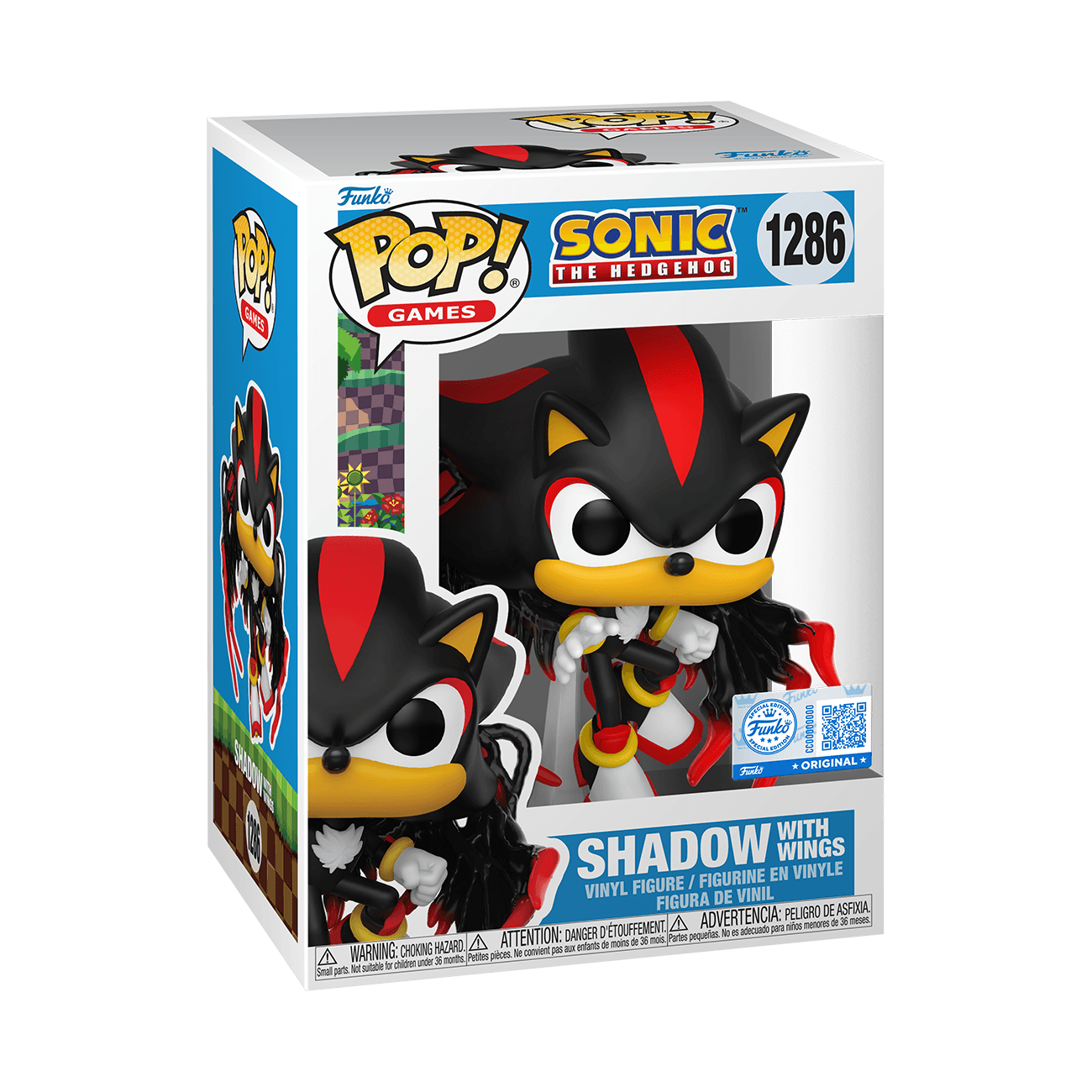 Funko POP! – Sonic the Hedgehog – Shadow mit Flügeln – Vinyl-Sammelfigur