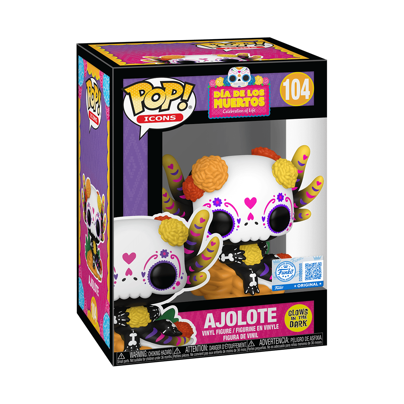 Funko POP! – Día de los Muertos – Ajolote Glow in the Dark – Vinyl-Sammelfigur
