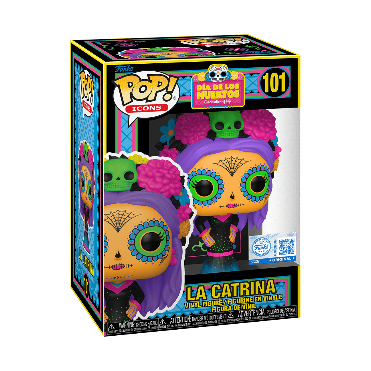 Funko POP! – Día de los Muertos – La Catrina Black Light – Vinyl-Sammelfigur