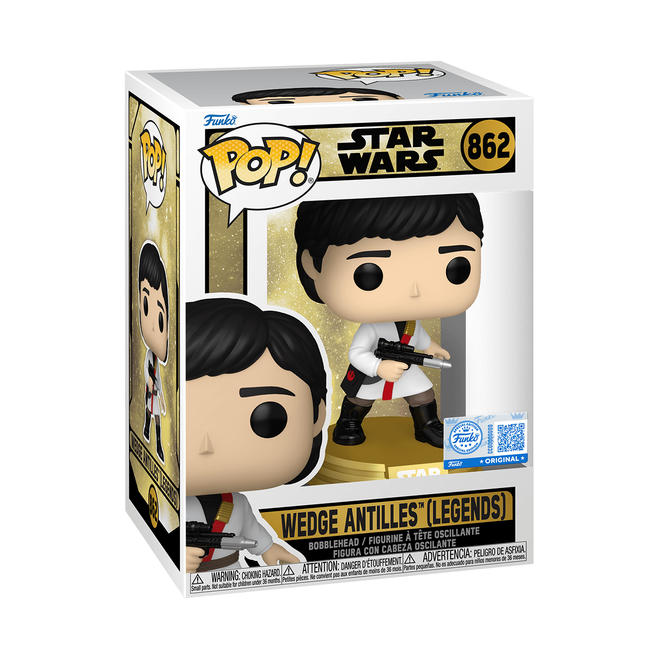Funko POP! Star Wars Legends Wedge Antilles Vinyl-Wackelkopf Nr. 862