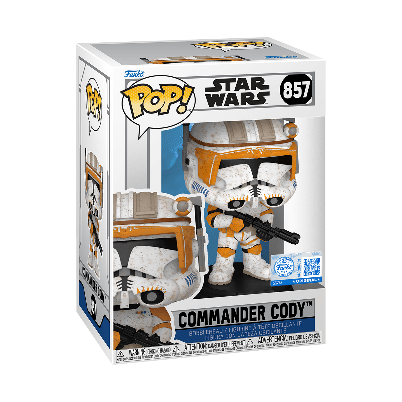 Funko POP! Star Wars Commander Cody ohne Helm Vinyl-Wackelkopf Nr. 857