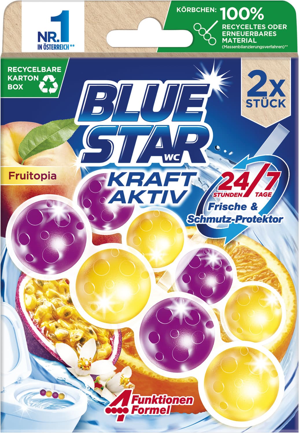 Blue Star WC-Steine Kraft Aktiv Fruitopia