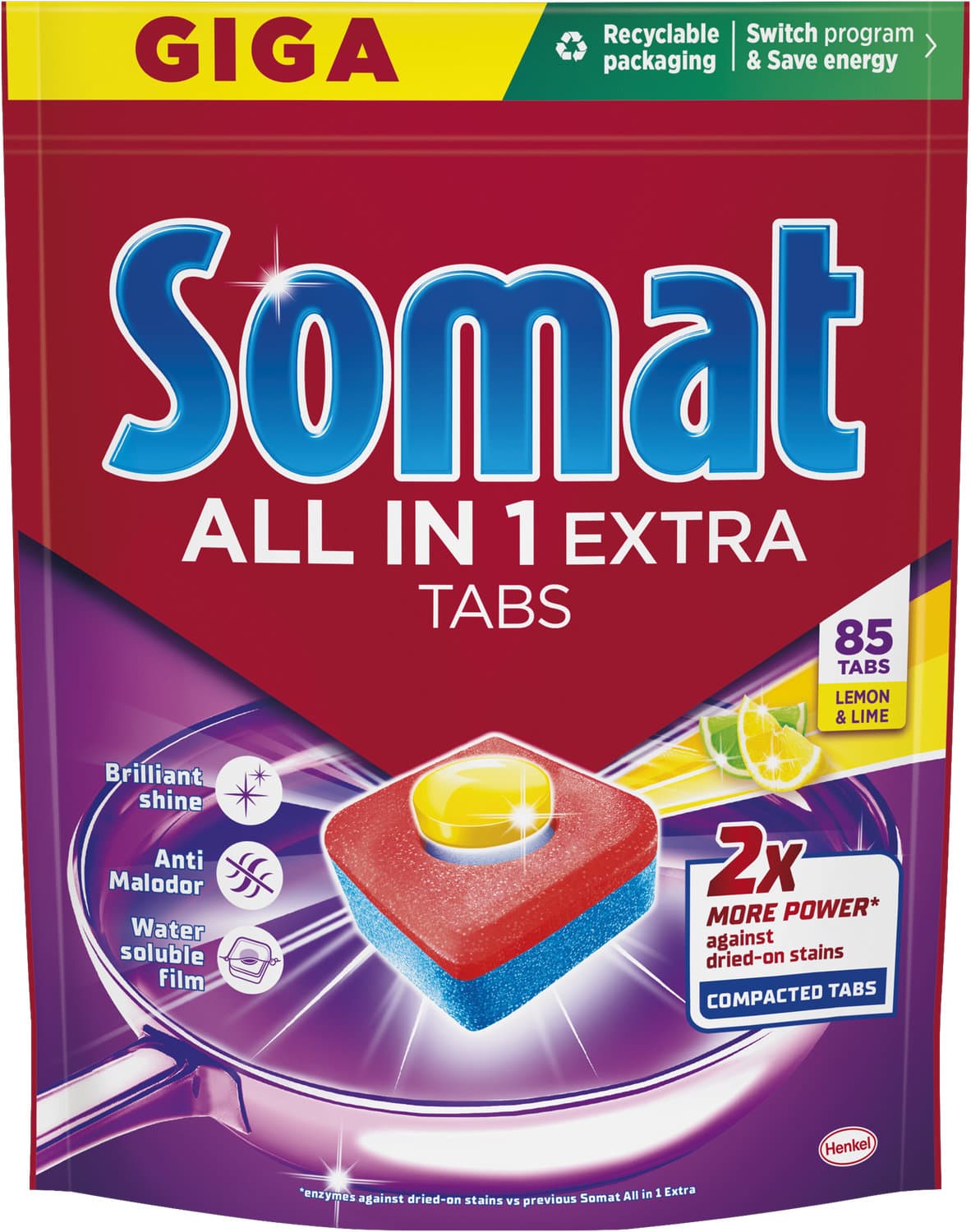SOMAT Geschirrspültabs All-In-1 Extra Lemon
