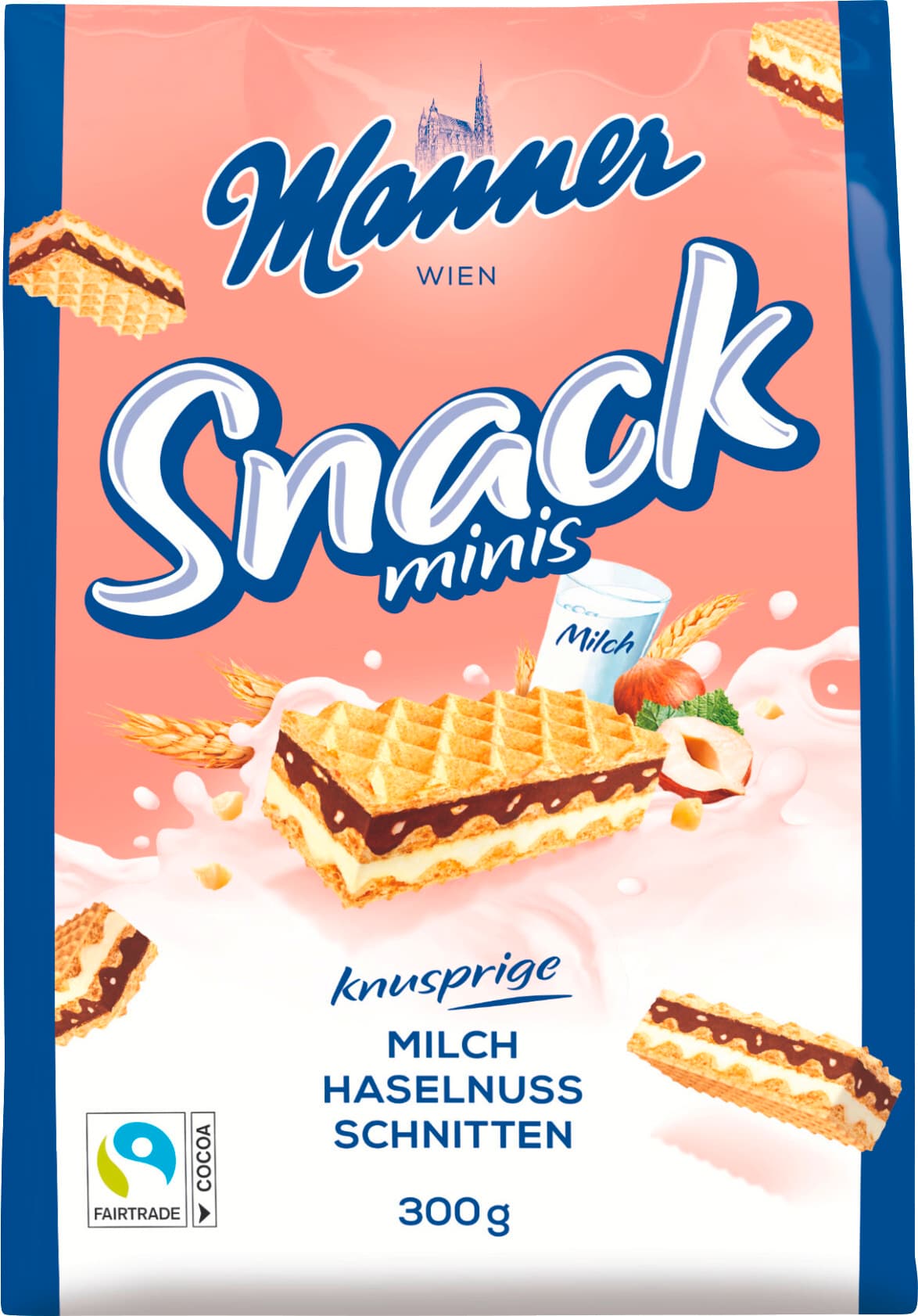 Manner Snack Minis Milch Haselnuss Schnitten