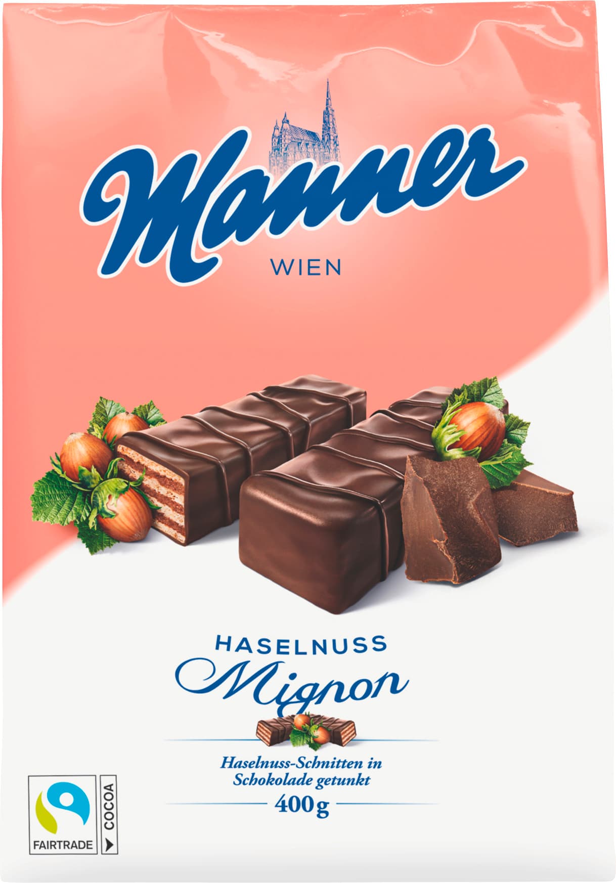 Manner Haselnuss Mignon Waffeln