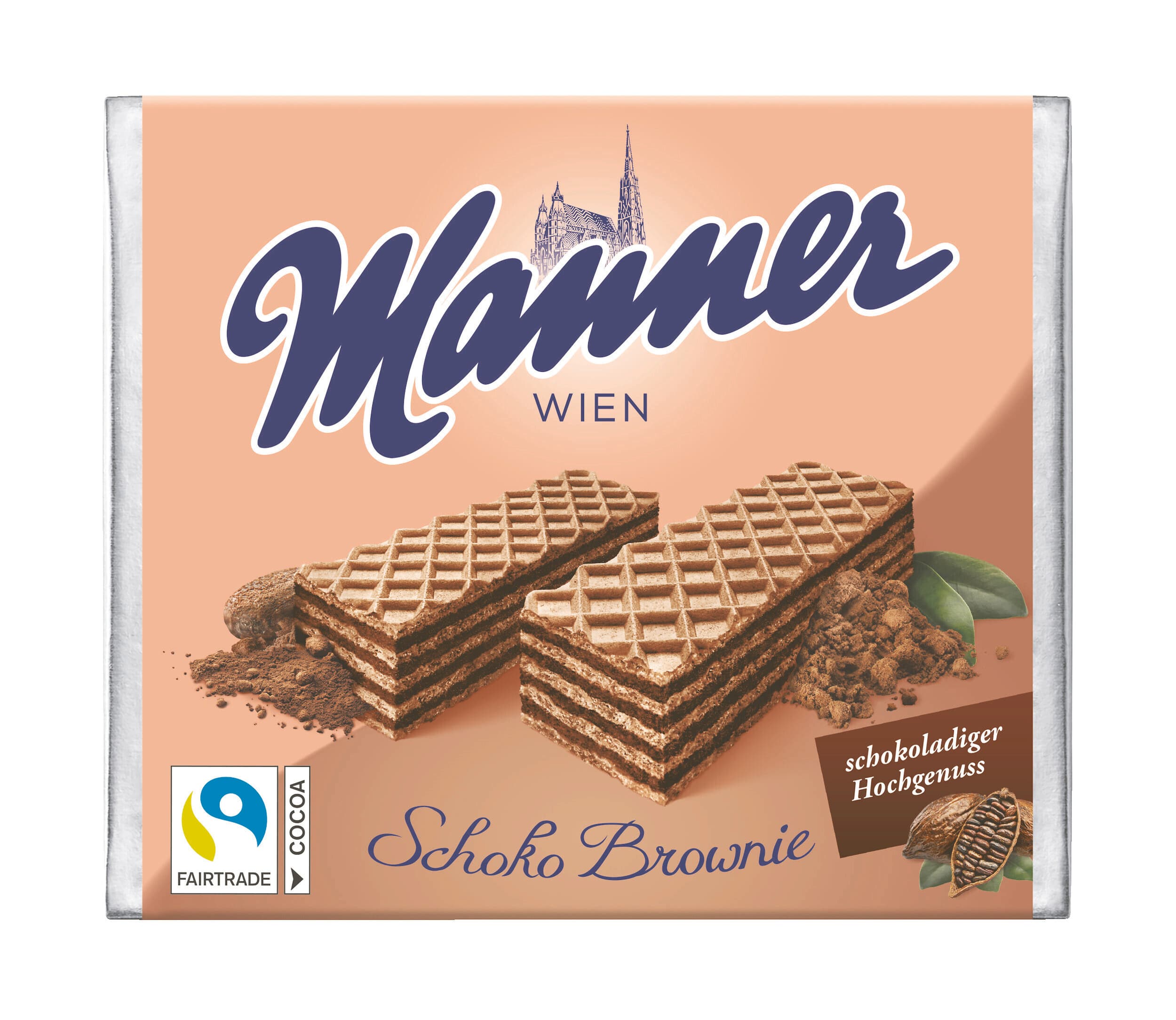 Manner Waffeln Schoko Brownie