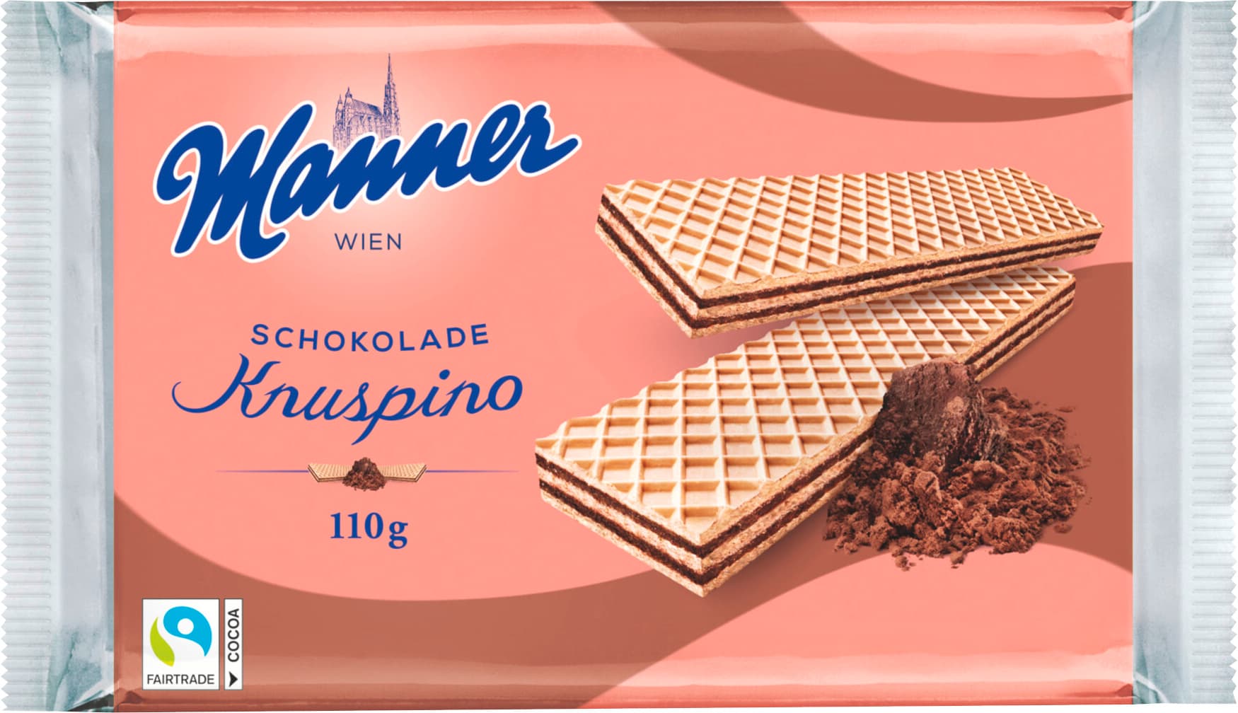 Manner Waffeln Knuspino Schokolade