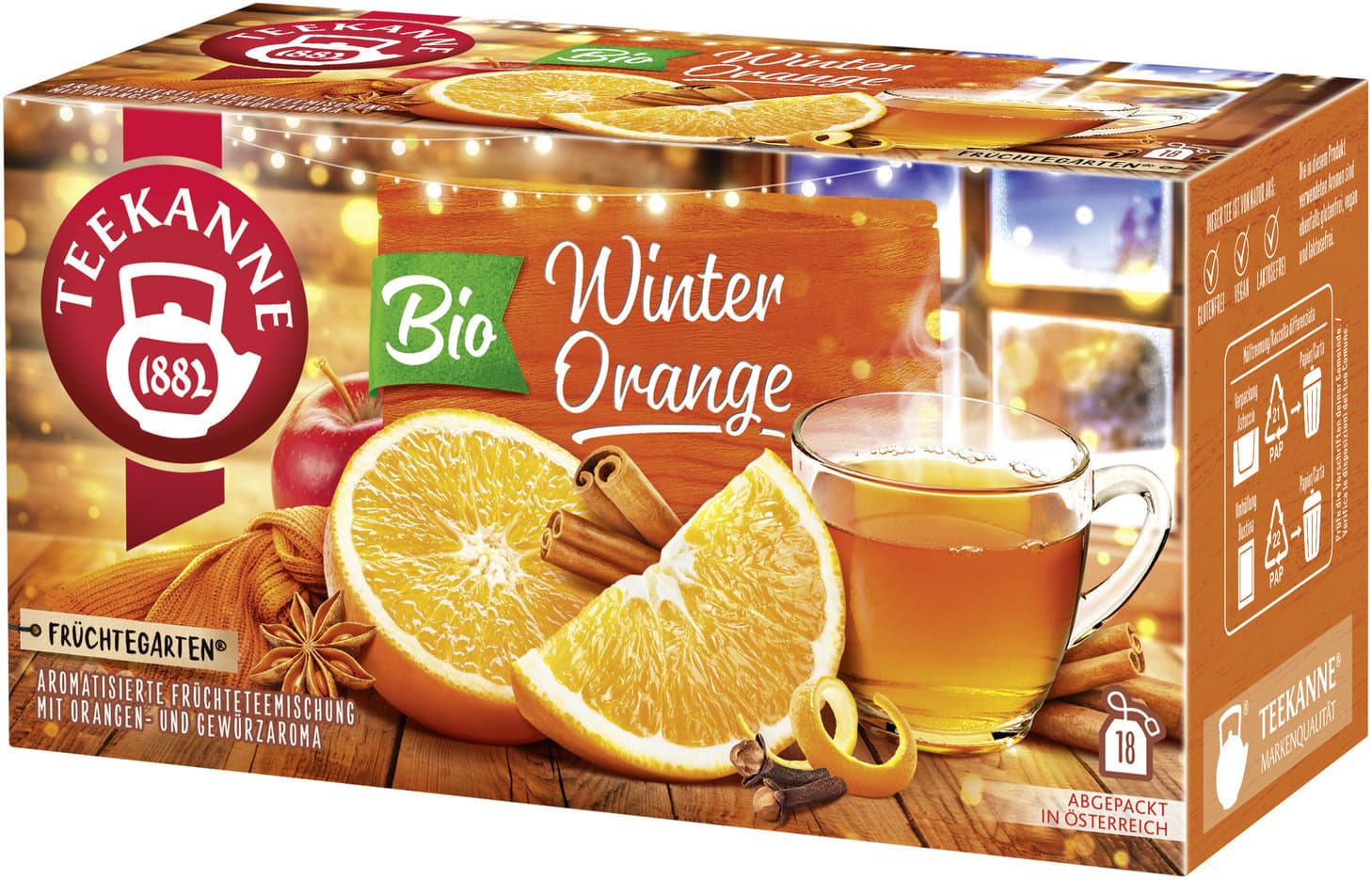 TEEKANNE Bio Früchtetee Winter Orange