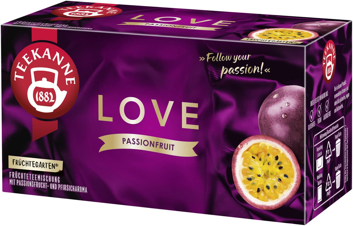 TEEKANNE LOVE Früchtetee Passionsfrucht