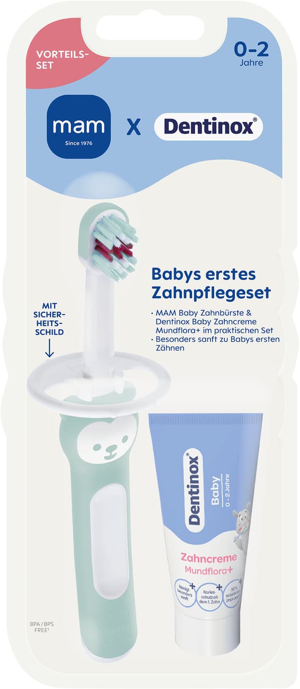 MAM x Dentinox Babys erstes Zahnpflegeset