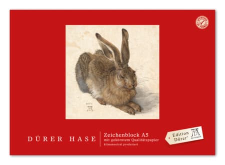 Edition Dürer Zeichenblock A5 18 Blatt Hase
