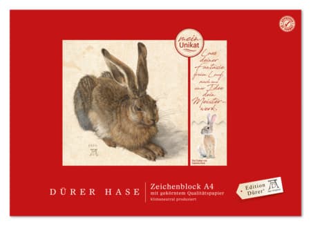 Edition Dürer Zeichenblock A4 18 Blatt Hase