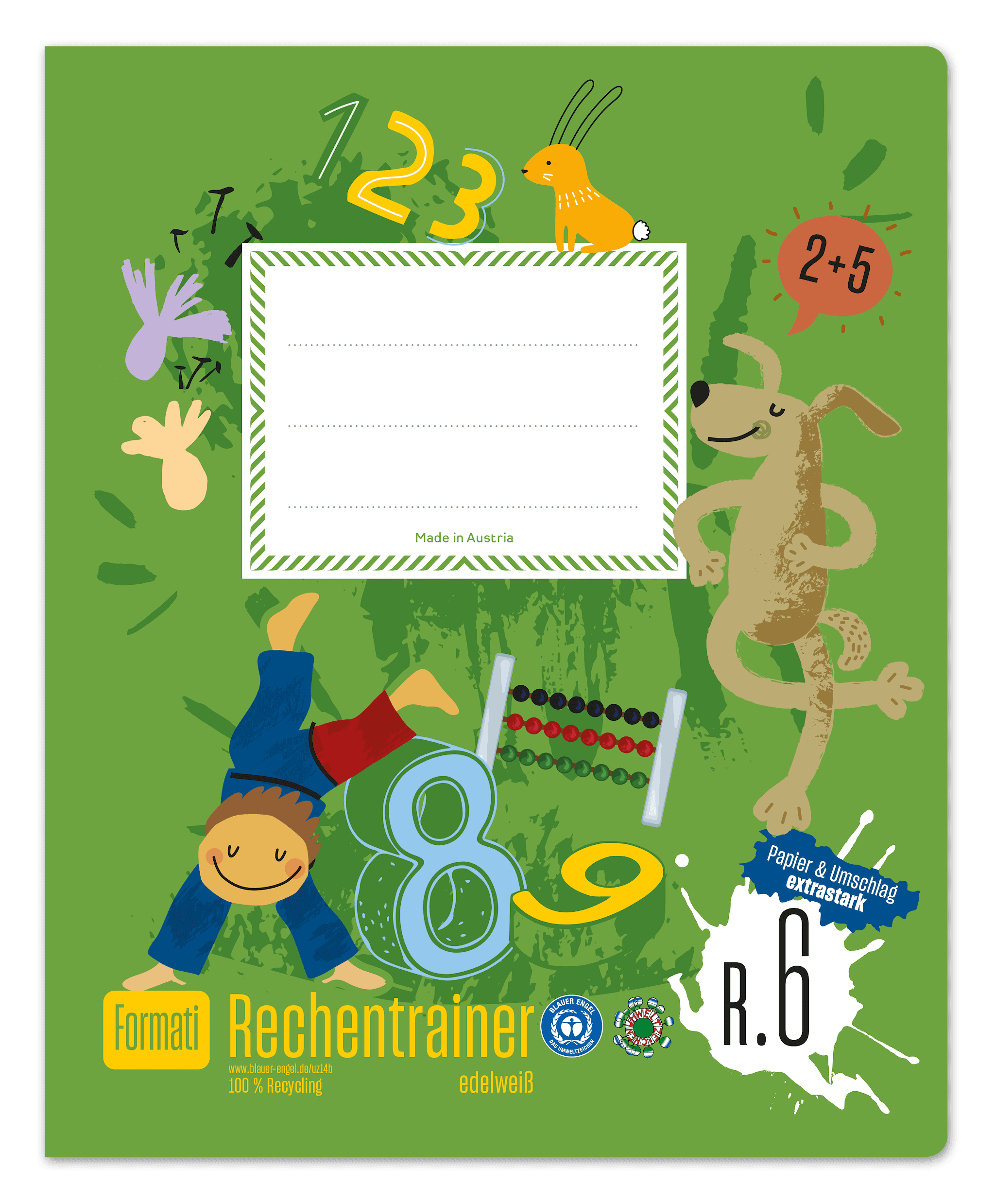 Formati Rechentrainer R.6 Quart 20 Blatt 90g/m² Divisionen, Multiplikationen