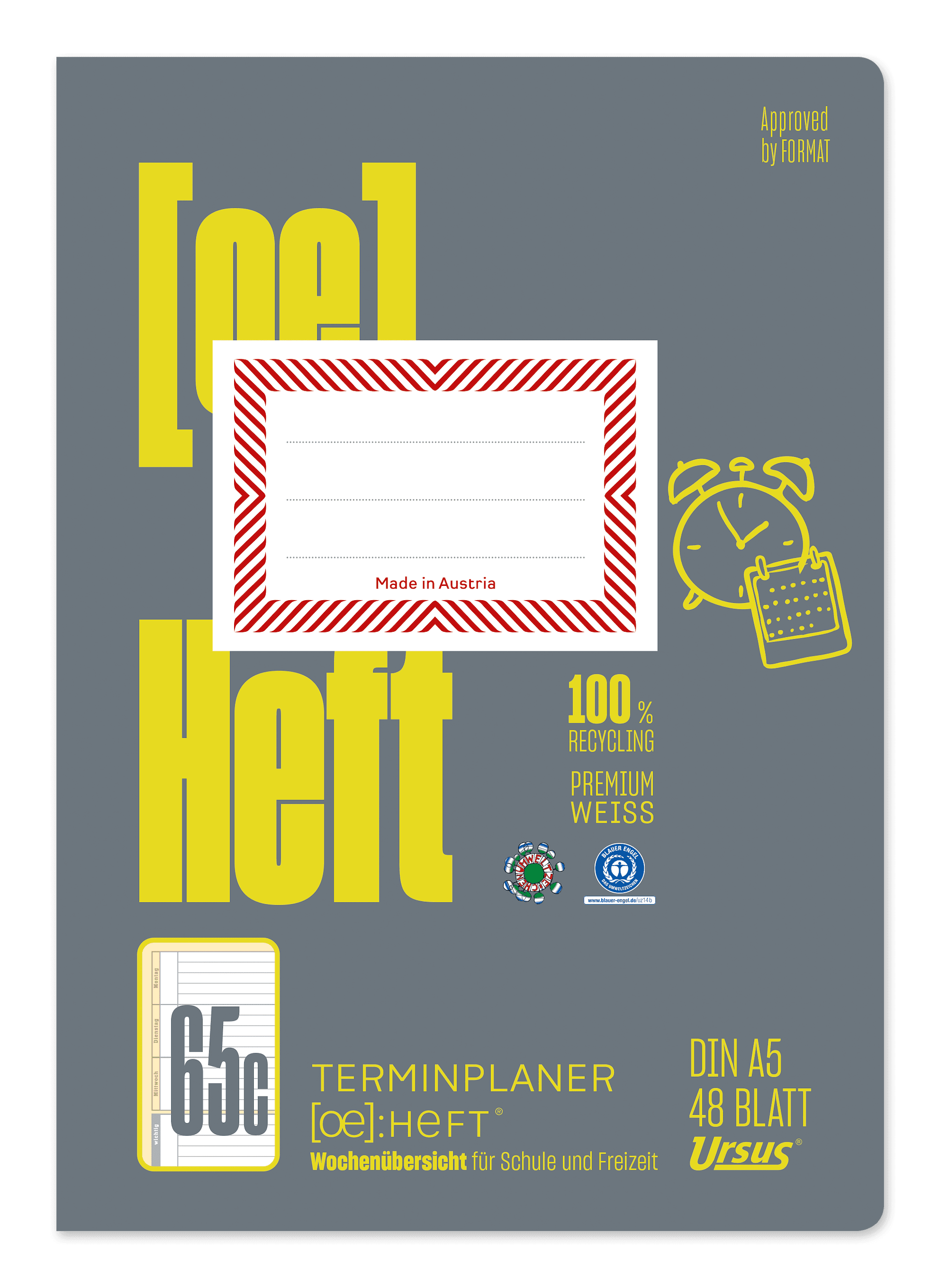OE Terminplaner OE.65c A5 48 Blatt 80g/m² Wochenübersicht