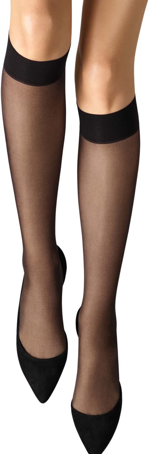 Wolford Damen Kniestrümpfe Satin Touch Knee-Highs 20 DEN