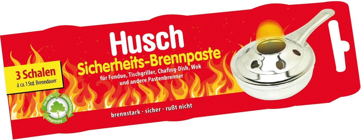 Husch Sicherheits-Brennpaste 3er Packung