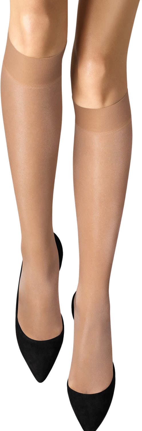 Wolford Damen Kniestrümpfe Satin Touch Knee-Highs 20 DEN