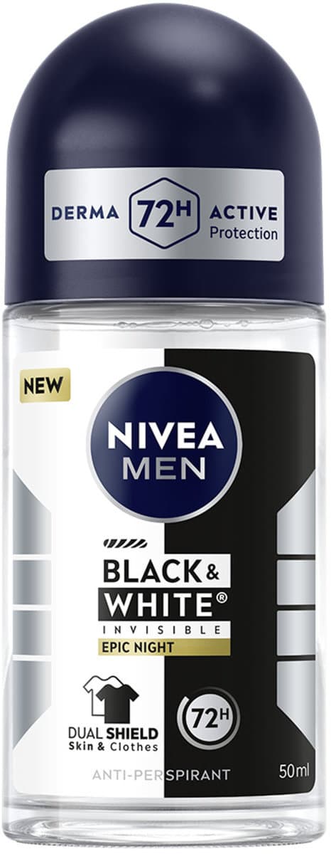 NIVEA MEN Antitranspirant Deo Roll-on Black & White Epic Night