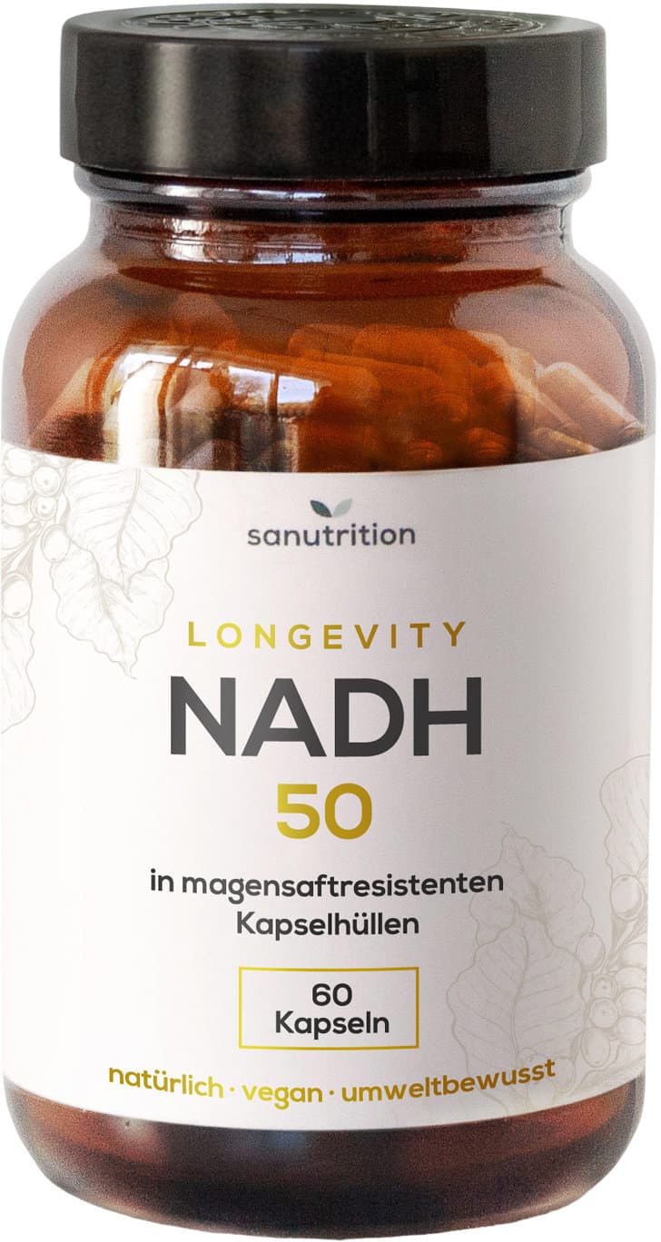 Sanutrition® NADH 50mg (reduzierte Form von NAD+)