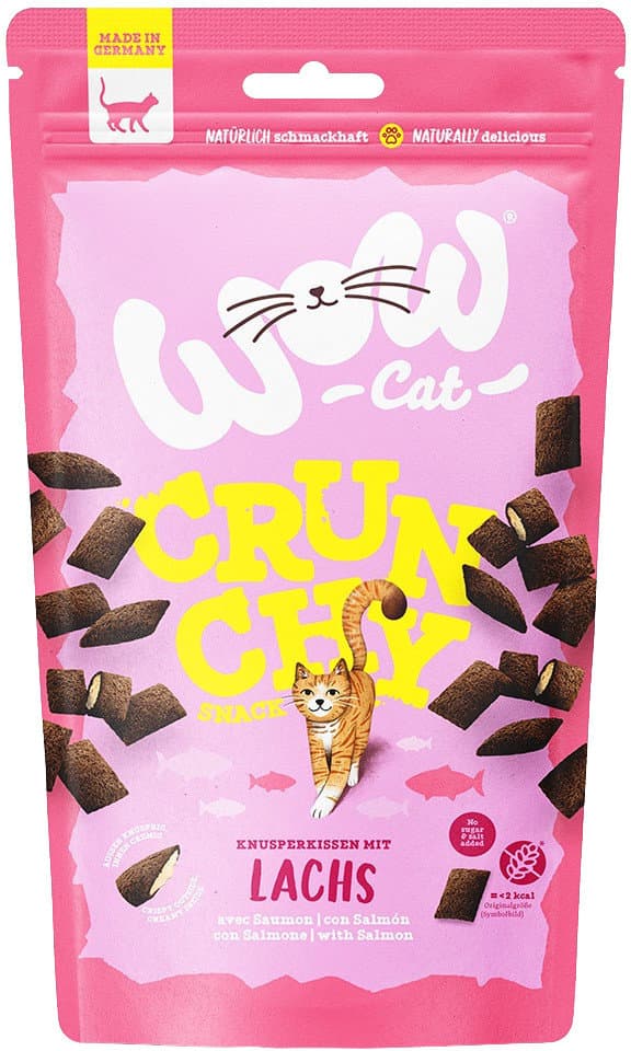 WOW Katzensnack Crunchy Snack mit Lachs