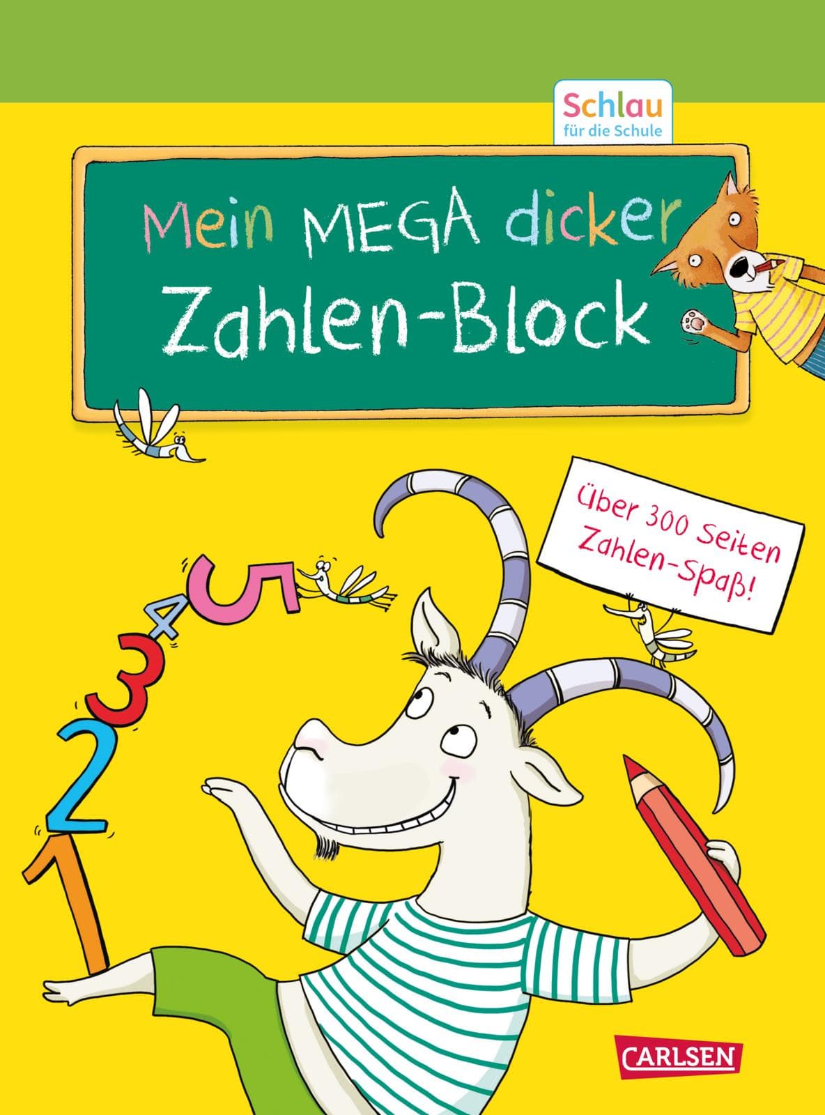 Schlau für die Schule: Mein MEGA dicker Zahlen-Block - für Vorschulkinder und Erstklässler im Alter von 5 bis 7 Jahren