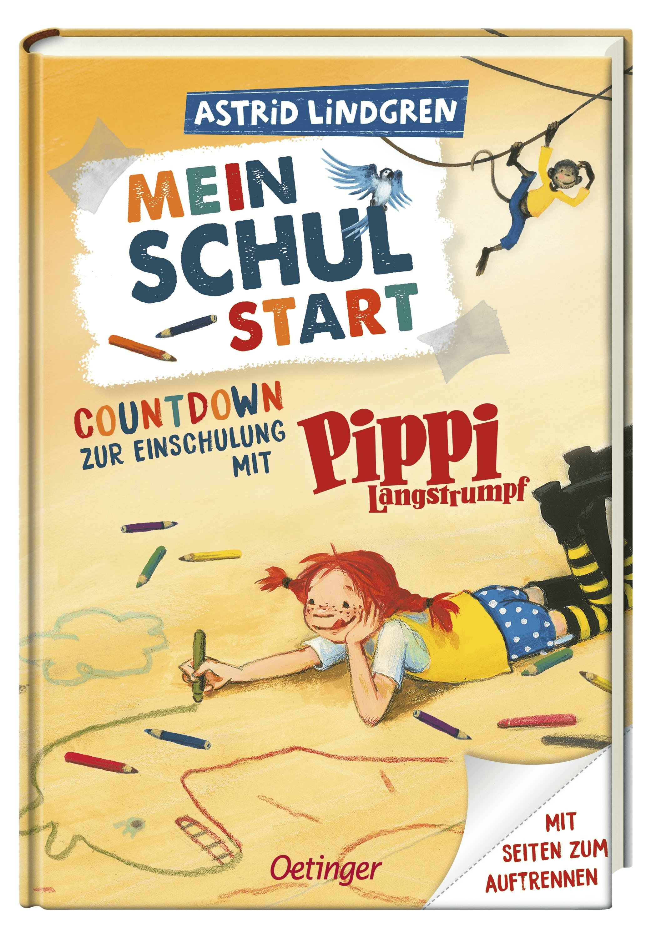 Mein Schulstart. Countdown zur Einschulung mit Pippi Langstrumpf