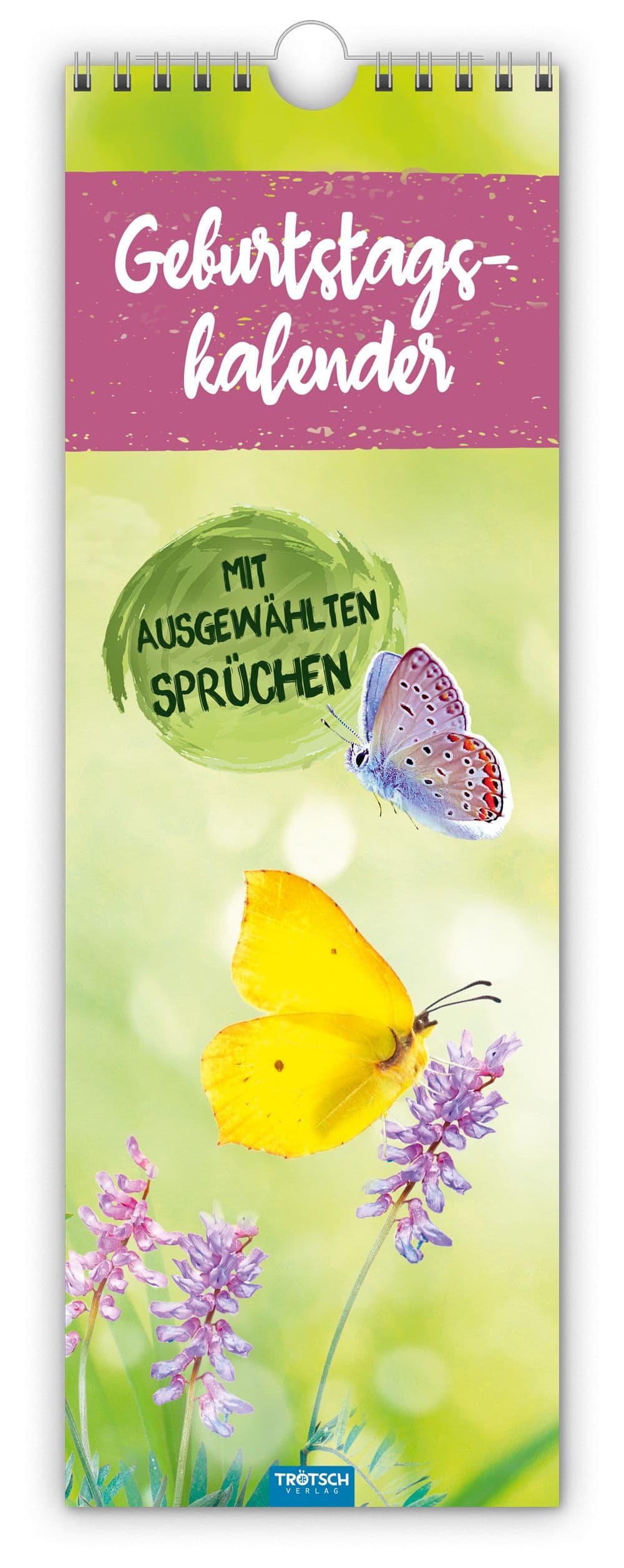 TRÖTSCH - Wandkalender Geburtstagskalender mit ausgewählten Sprüchen