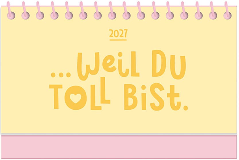GRAFiK WERKSTATT Mini Kalender Weil du toll bist