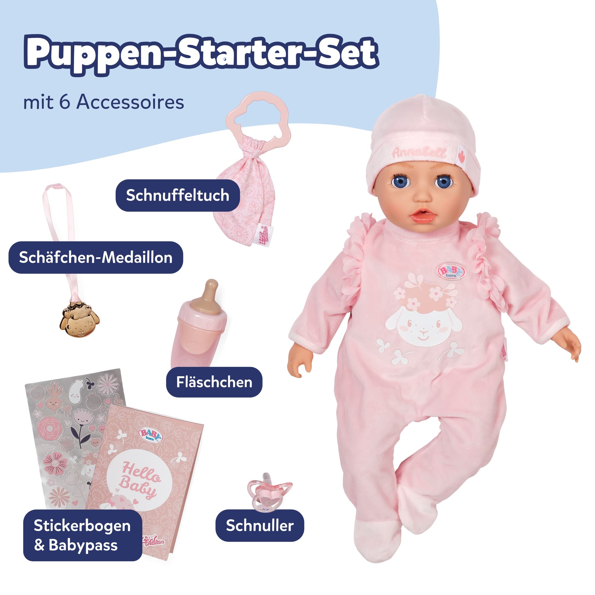 Baby Annabell Puppe BABY born Annabell 43cm online bestellen | MÜLLER