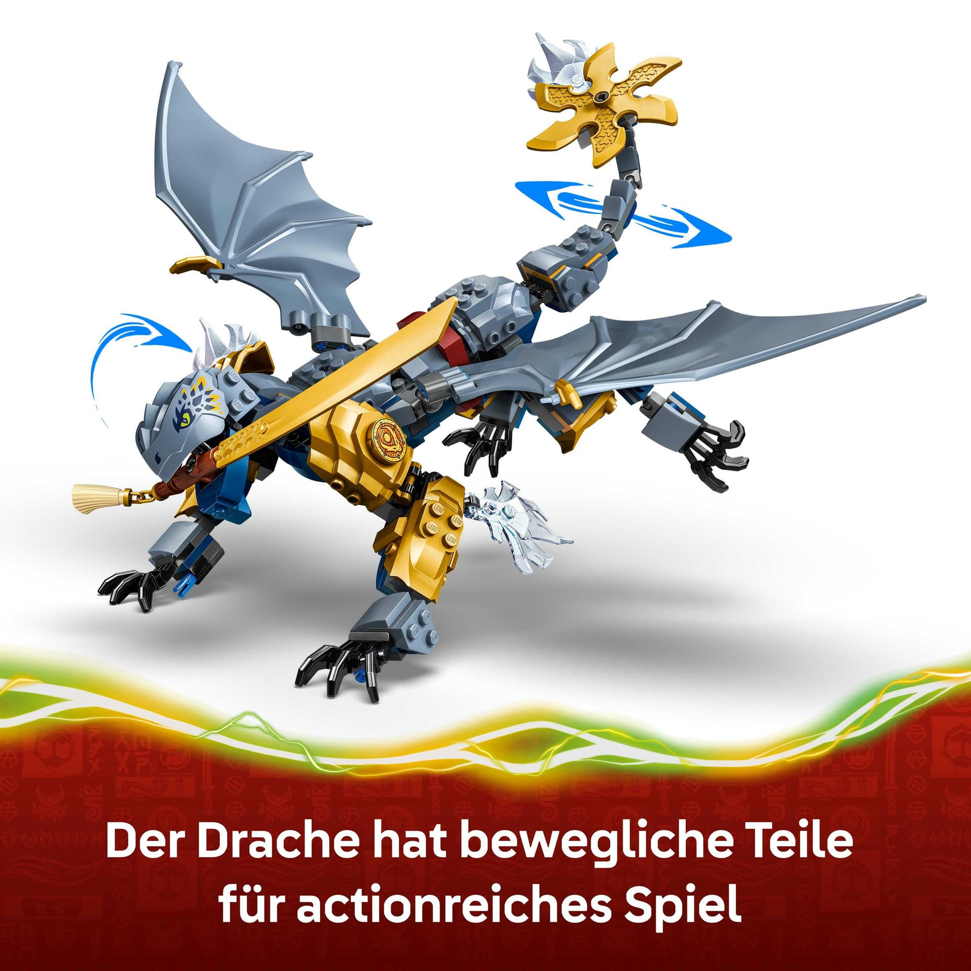 transformers drache spielzeug LEGO NINJAGO 71855 Showdown mit dem Ninja-Drachen Riyu, Ninja Spielzeug
