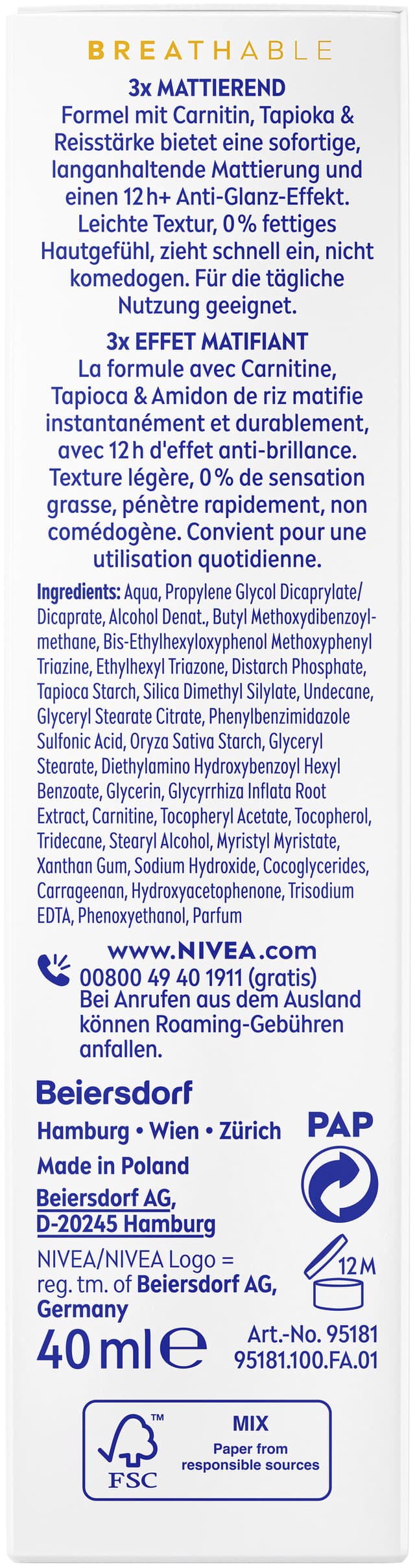 NIVEA Sun Sonnencreme Breathable UV Gesicht Mattierend 50 Online nivea-sun-sonnencreme-breathable-uv-gesicht-mattierend-50-online