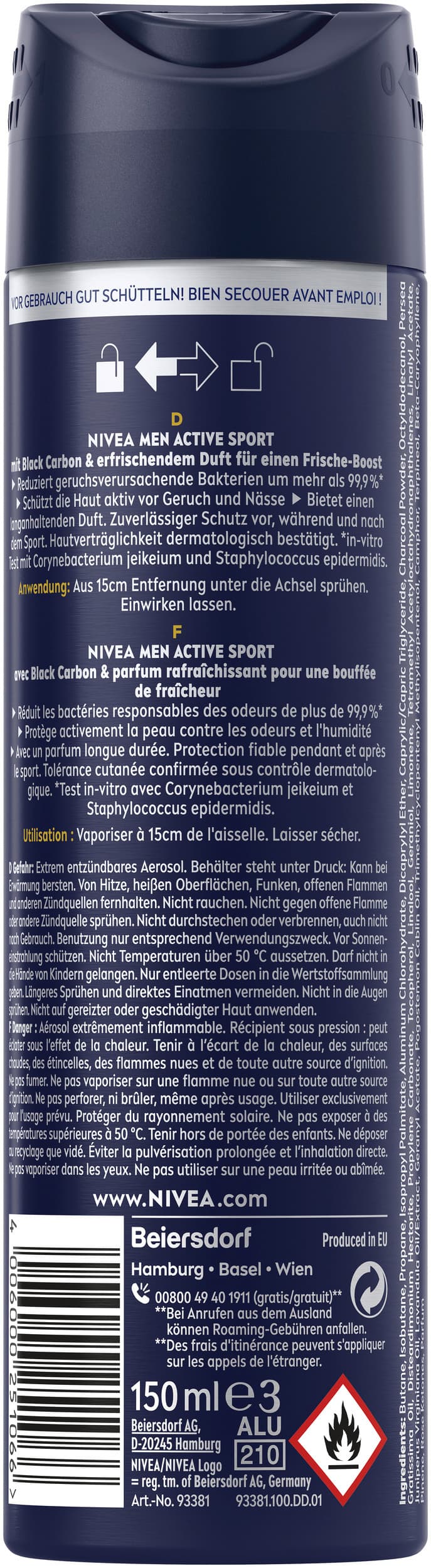 NIVEA MEN Active Sport Limited Edit ion Deo Spray online bestellen | MÜLLER