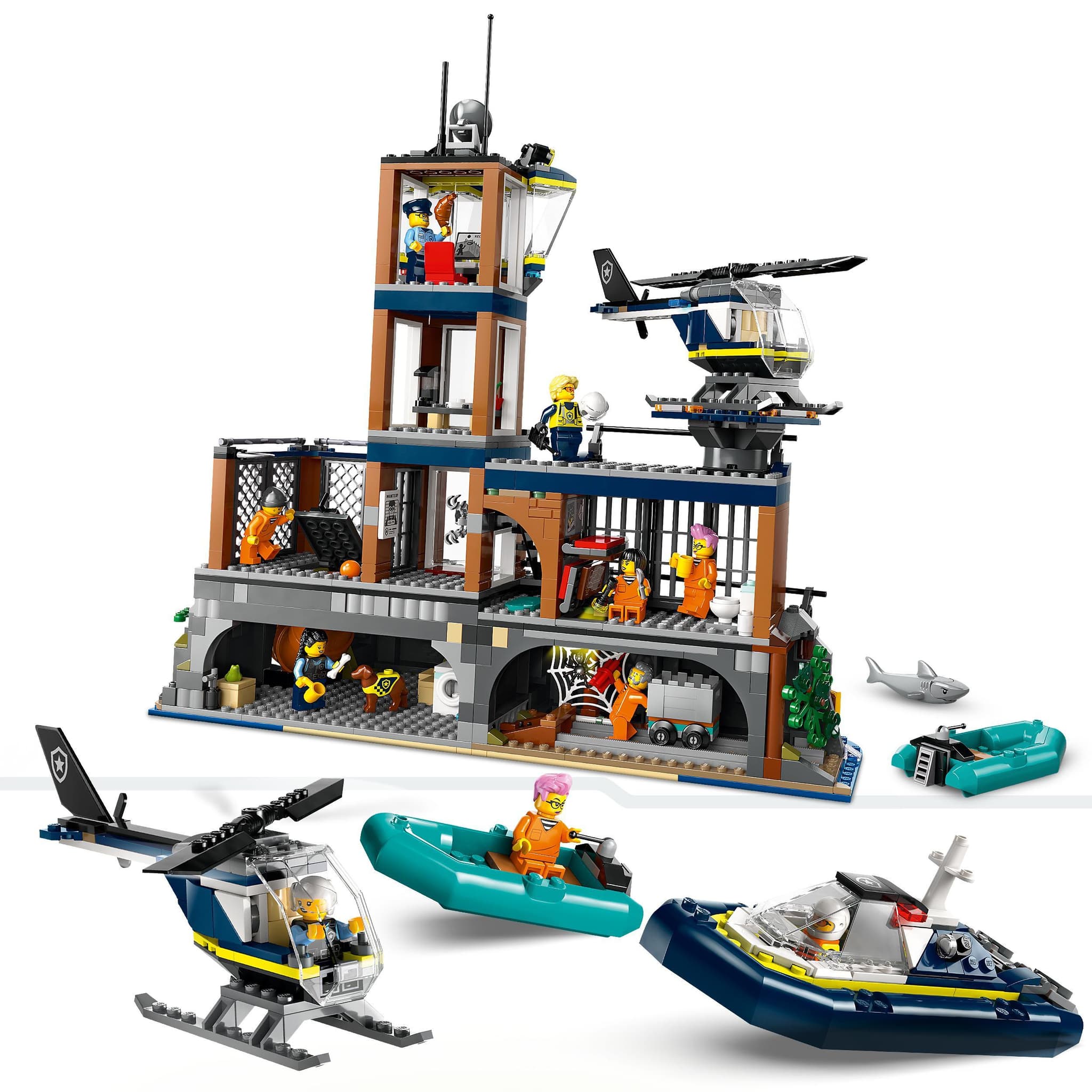 polizeiboot spielzeug LEGO City Polizei 60419 Polizeistation auf der Gefängnisinsel online