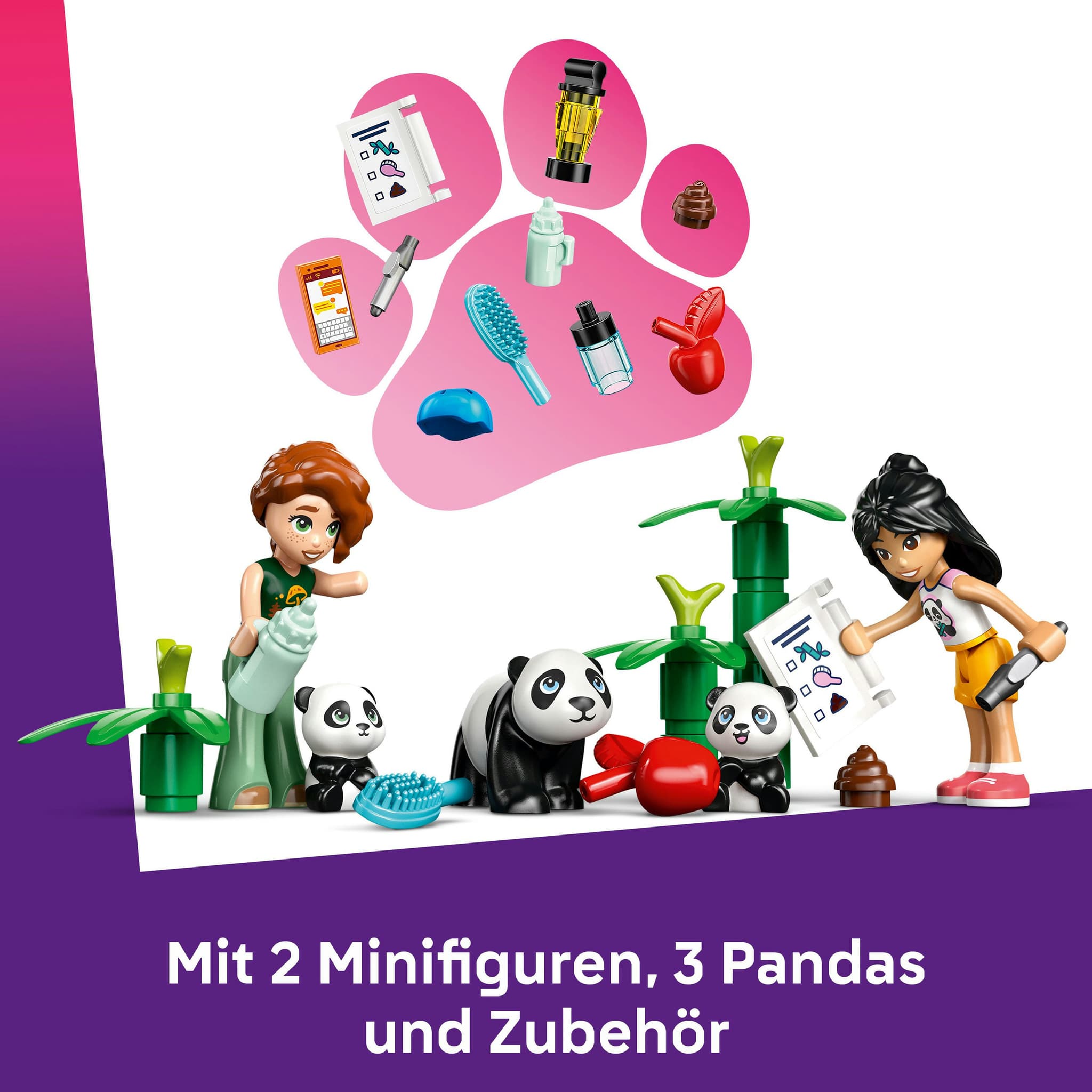 müller spielzeug angebote LEGO Friends Panda-Pflegestation - Spielzeug mit Tierfiguren - 42648