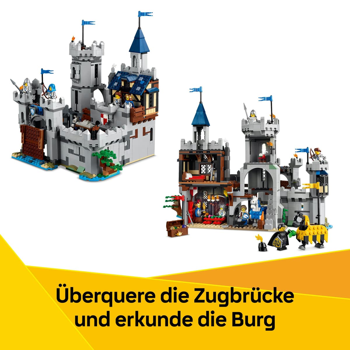 Lego Ritter LEGO Creator Ritterburg im Mittelalter 31168, 3-in-1 Bauset, LEGO ...