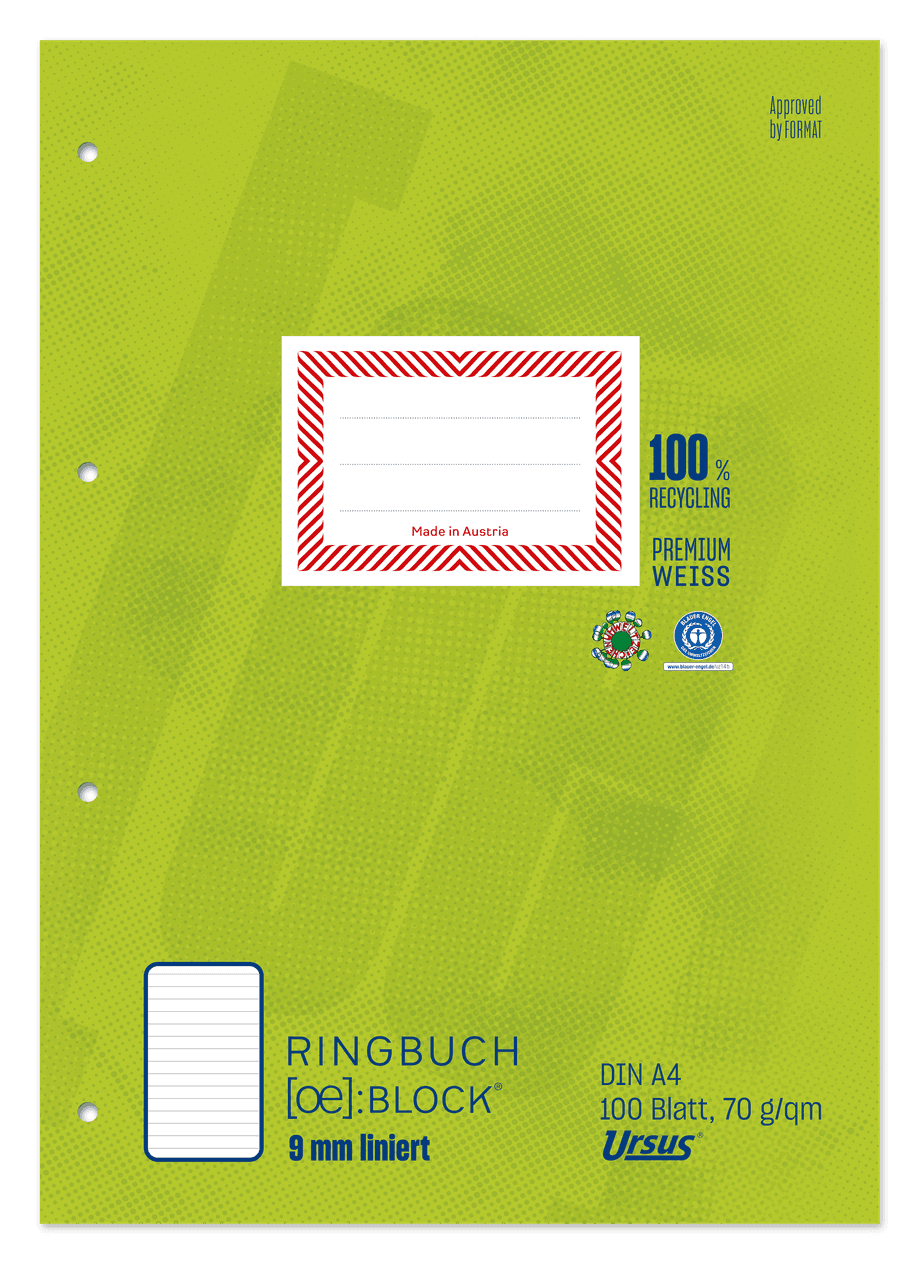 A5 Ringbuch mit 6-fach-Mechanik pastellgelb A5 Ringbuch mit 6-fach-Mechanik pastellgelb