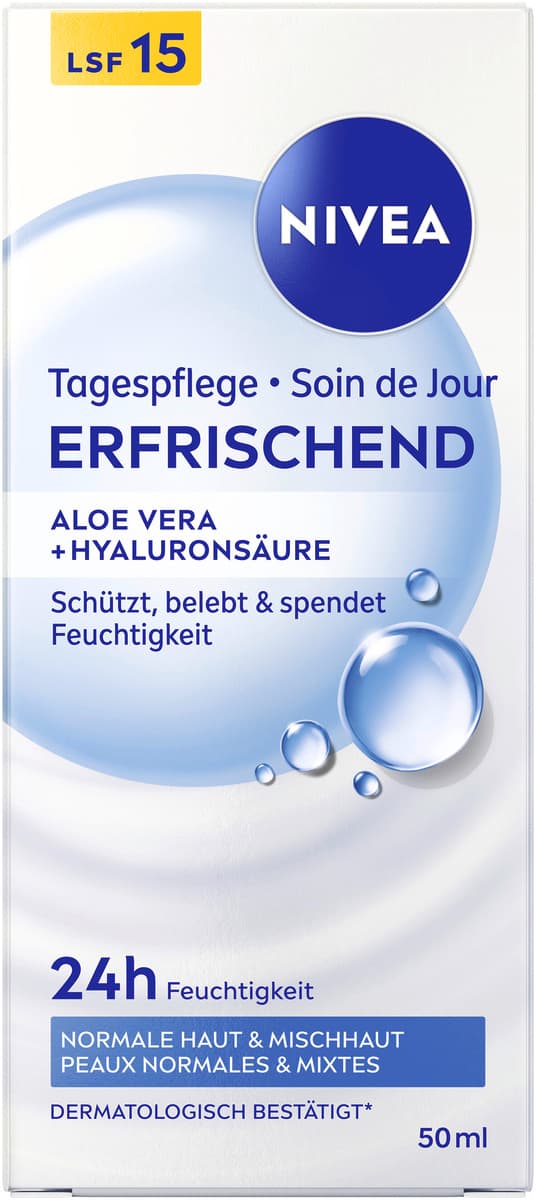 NIVEA Tagespflege erfrischend Aloe Vera Hyaluronsure online bestellen |  MLLER
