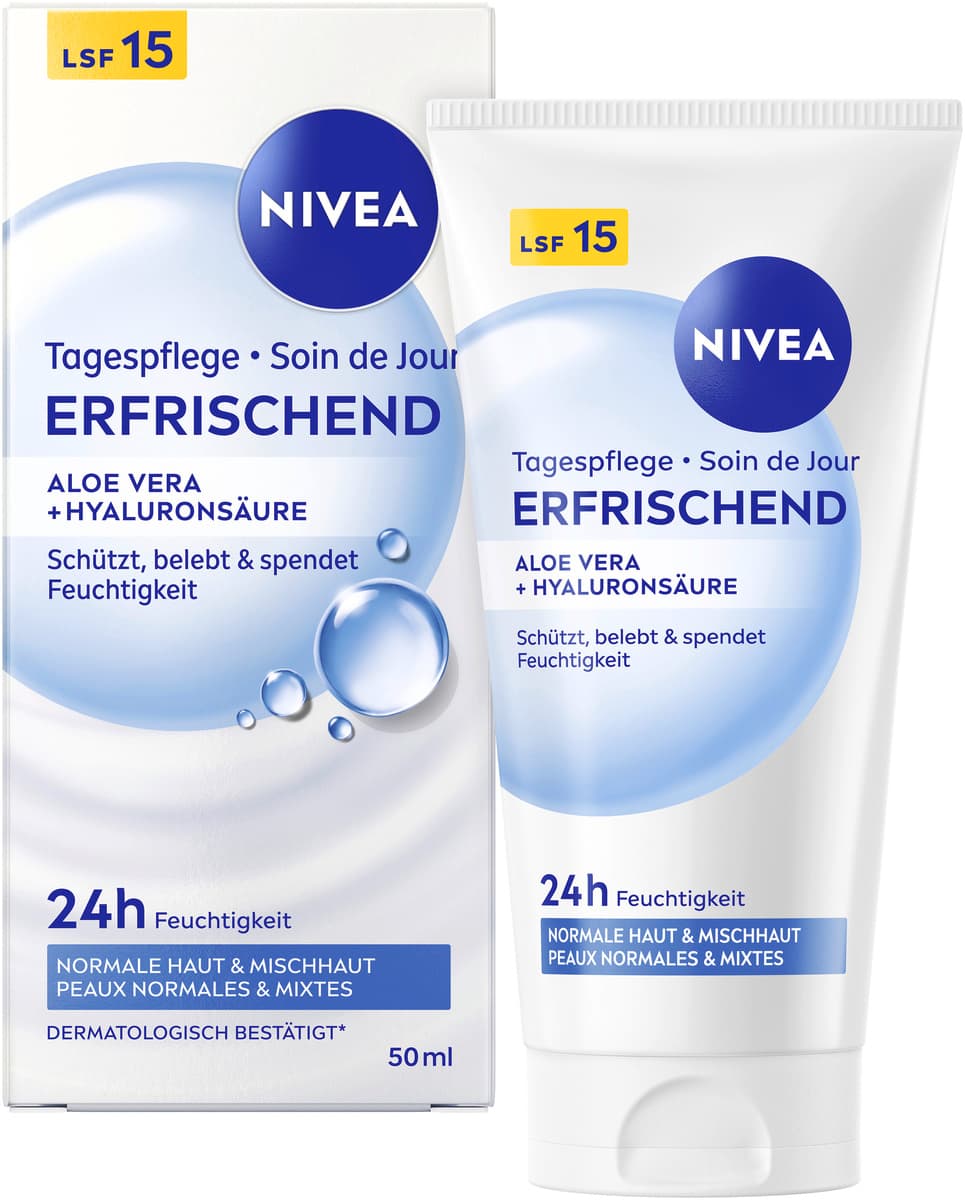 NIVEA Tagespflege erfrischend Aloe Vera Hyaluronsure online bestellen |  MLLER