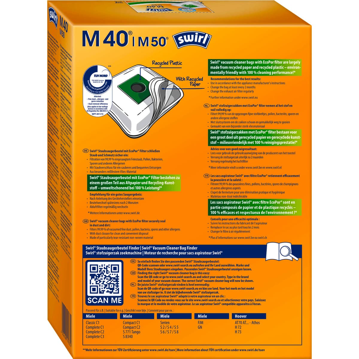 Swirl® M 40 / M 50 MicroPor® Plus