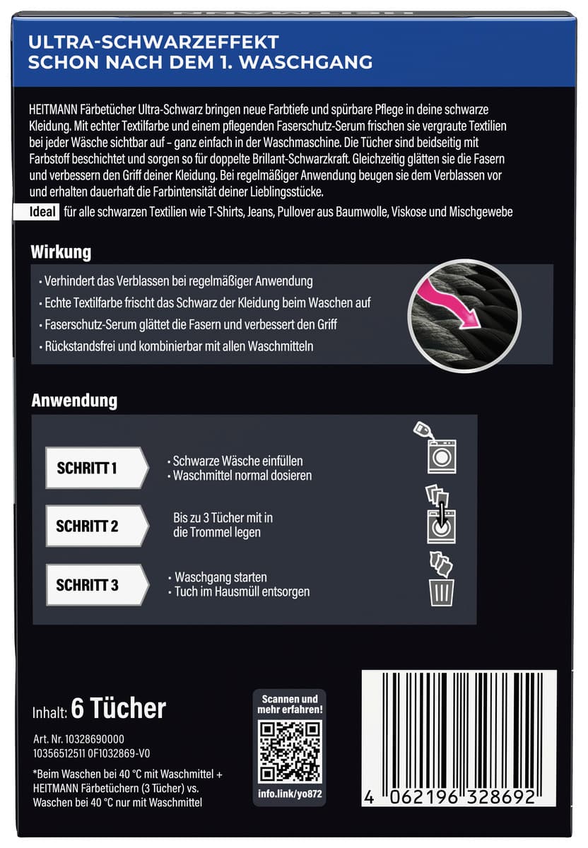 Heitmann Färbetücher Ultra-Schwarz online bestellen