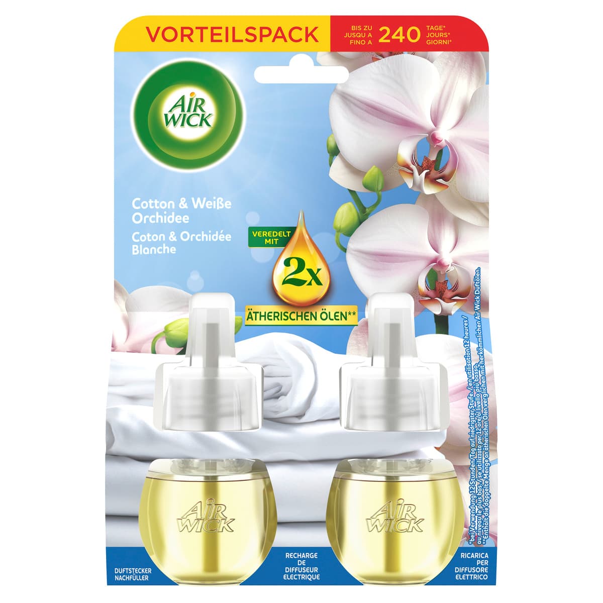 Air Wick Duftstecker Nachfüller Duo Cotton & Weiße Orchidee online bestellen