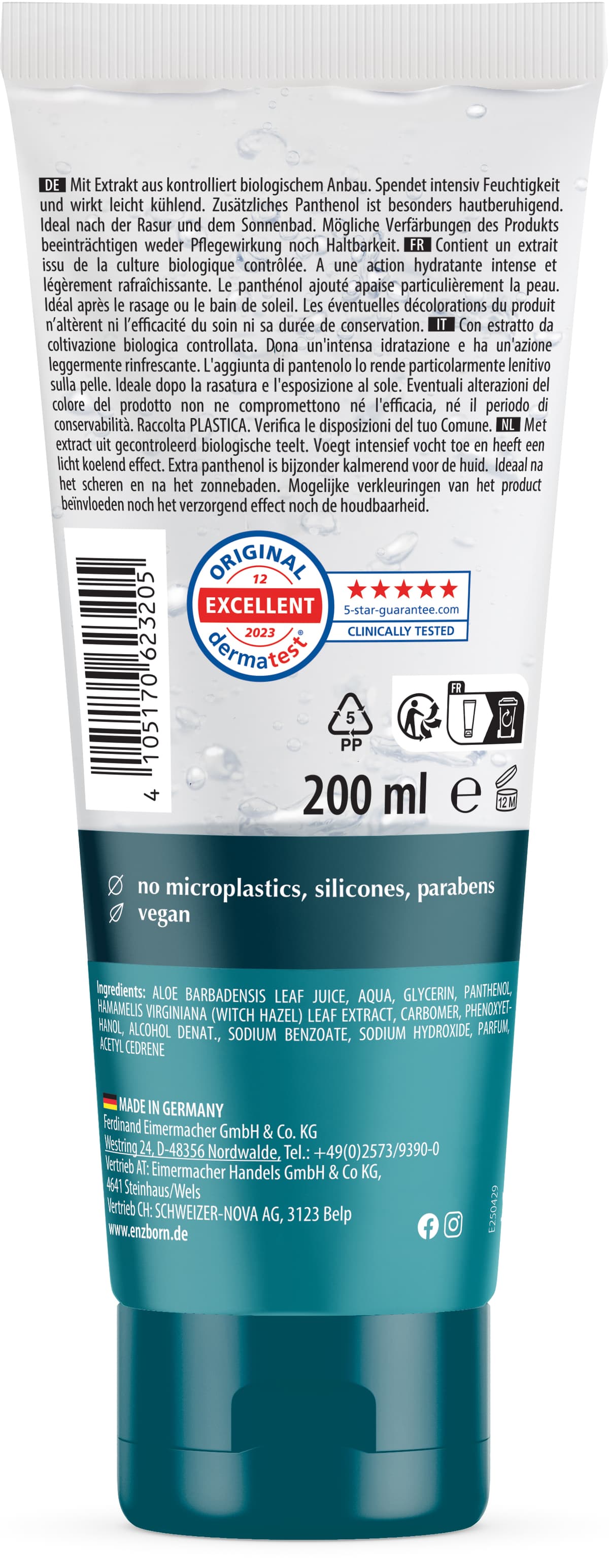 ENZBORN Bio Aloe Vera Premium Gel online bestellen | MLLER